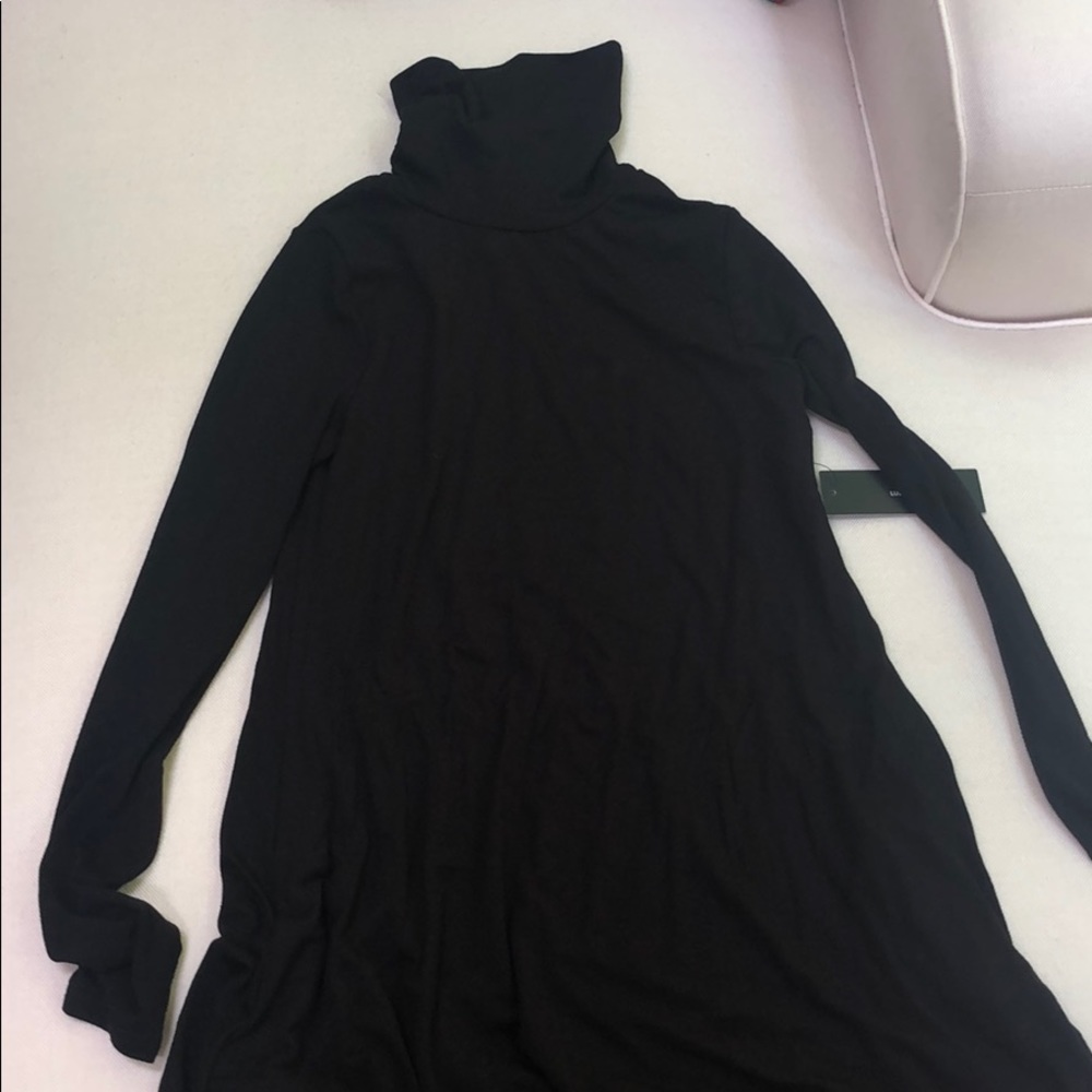 Black turtleneck dress